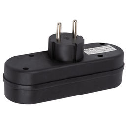 S-ES3-16O BLACK Разветвитель сетевой, б/з. 3 гнезда. 16А, 3500Вт. Черный. ТМ Uniel