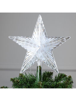 Светодиодная верхушка на ёлку Звезда белая, 22 см, 30 LED, 220 В, свечение мульти - Luazon lighting фото 12