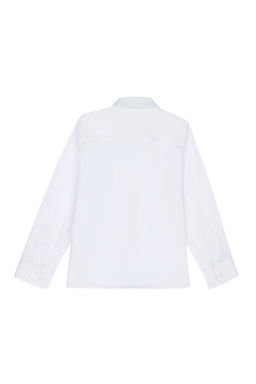 U. S. Polo Assn Белая базовая рубашка с длинным рукавом для мальчика - U.s. polo assn фото 2