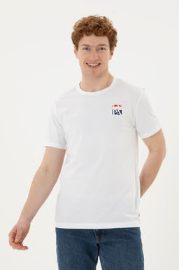 Футболка U.S. Polo Assn белая из хлопка  фото 10