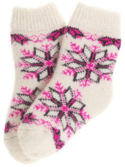 Носки детские "Снежинка с орнаментом" 6572-1