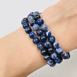 Бусины для украшений из Содалита (60 бусин) 39 см