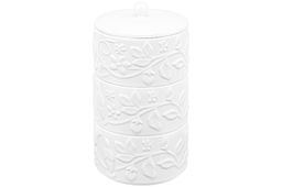 Банка д/хранения 3-х секционная 400 мл 11,5*11,5*20 см Птички на ветке + крышка - Elan gallery фото 6