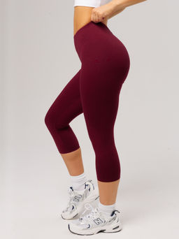 Трикотажные женские бриджи LINGEAMO темно-бордовые КБ-24 (28) фото 10