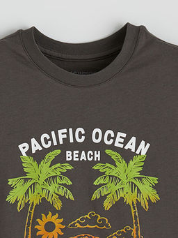 Erkek ?ocuk Santa Monica Bask?l? Ti??rt