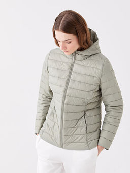 Kad?n Kap??onlu D?z ?i?me Mont