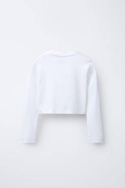 BASIC CROPPED T-SHIRT - Zara фото 2