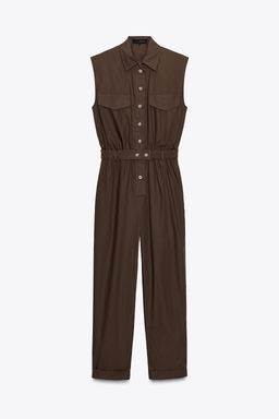 POPLIN JUMPSUIT - Zara фото 6