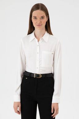 Kad_n Beyaz Uzun Kollu G_mlek Sepette S_rpriz _ndirim - U.s. polo assn фото 3