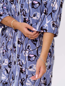 Халат женский, цвет голубой