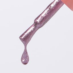 Гель лак для ногтей, кошачий глаз, трехфазный, 10 мл, LED/UV, фиолетовый (52)