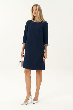 Платье URS 24-377-2 синий  фото 7