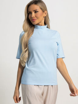 Водолазка с коротким рукавом (голубая) Б15599-50М - Lt collection фото 6