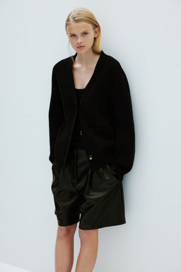 Cardigan en punto de lana