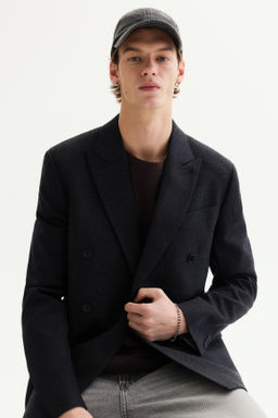 Regular Fit Wool-blend double-breasted jacket - H&m фото 9