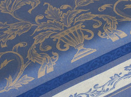 Скатерть 07с36 ЯК 140*170 "Волга" цв. бежевый голубой