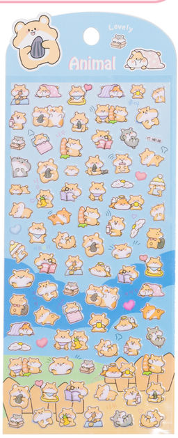 Наклейки "Happy hamster" (9*22,5 см)