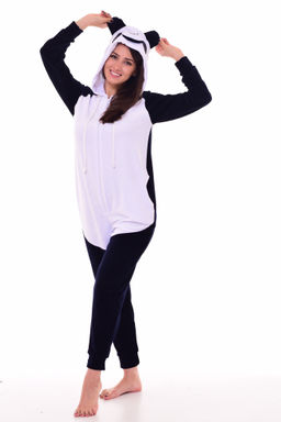 Пижама женская Кигуруми Панда 1-187 (темно-синий)