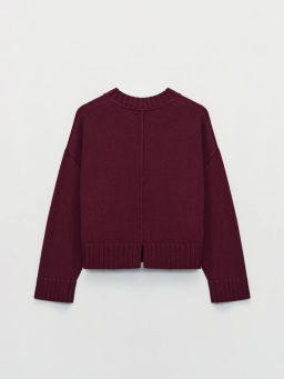 Вязанный джемпер с хлопком в составе / Zarina  фото 8