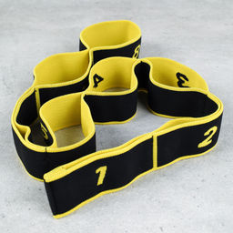 Ремень эластичный для йоги Woohooo Yoga Belt / 8 петель/ желтый / уп 50 - ГалеонТрейд фото 2