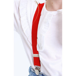 Подтяжки детские, ширина 2,5 см, цвет красный - Simaland фото 2