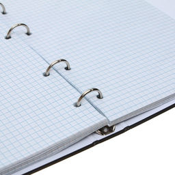 Тетрадь на кольцах Calligrata «Мрамор чёрный» A5, 120 листов, в клетку, обложка 7БЦ, блок офсет