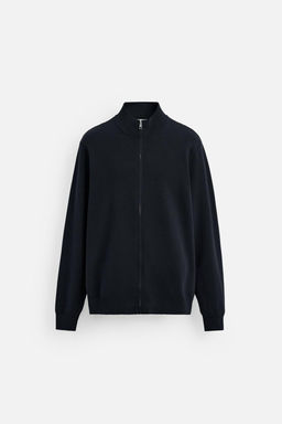 MOCK NECK CARDIGAN WITH ZIP - Zara фото 7