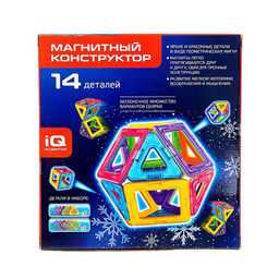 Магнитный конструктор, новогодняя серия, 14 деталей - Unicon фото 3