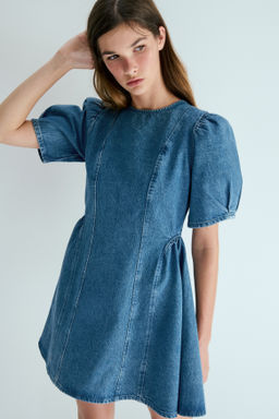 Vestido denim con falda acampanada - H&m фото 5