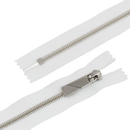 Молния Металл декоративная Gamma KAP-5 20 см серебро однозамковая Тип 5 5 шт неразъёмная