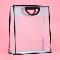 Пакет ПП с вырубной ручкой, прозрачный, 36×30×13 см, чёрный