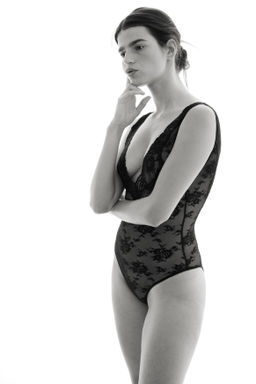 Body de encaje con escote en V - H&m фото 6