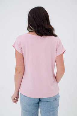 Футболка женская из вискозы Лирика пудра You are safe - Амадэль фото 3