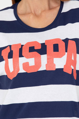 U. S. Polo Assn Женская темно-синяя футболка с круглым вырезом - U.s. polo assn фото 7