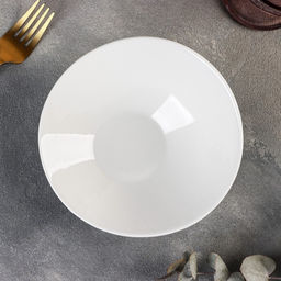 Салатник Доляна White Label, 300 мл, фарфор, белый