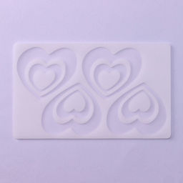 Цена за 4 шт. Форма для шоколада Сердцем к сердцу, силикон, 4 ячейки, 19?11.5?0.3 см, прозрачная - Simaland фото 3