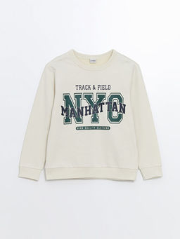 Bisiklet Yaka Erkek ?ocuk Sweatshirt