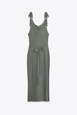 BELTED DRESS WITH BOW - Zara фото 5