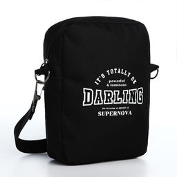 Сумка Darling, 15*3*20, отд на молнии, длин ремень, черный - Nazamok фото 2