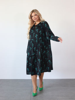 Платье 0060-23 чёрный каменный - Dora фото 3