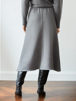 Юбка А-силуэта из пряжи с кашемиром - Vilatte фото 3