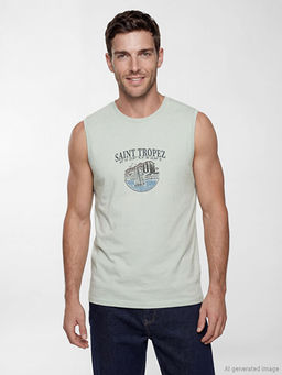 Saint Tropez Bask?l? Erkek Kolsuz Ti??rt