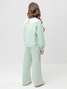 КР 400689/дымчатый нефрит к547 брюки для дев