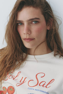 Camiseta estampada de algod?n - H&m фото 6