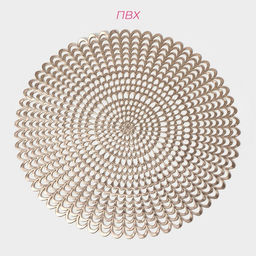 Набор салфеток сервировочных на стол Доляна Солнечная, d=38 см, 4 шт, цвет золотой  фото 9