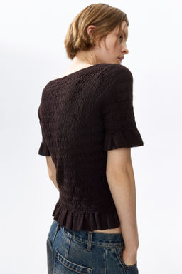 Top en punto con textura - H&m фото 8