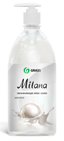 GRASS жидк.мыло-крем  500мл MILANA с дозатором Жемчужное