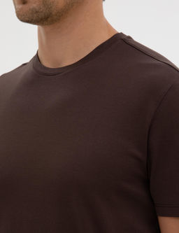 Kahverengi Slim Fit Basic Ti__rt - Pierre cardin фото 7