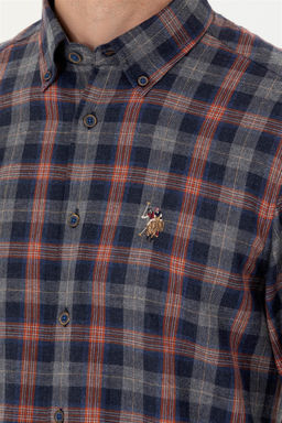 U. S. Polo Assn Мужская темно-синяя рубашка с длинным рукавом - U.s. polo assn фото 14