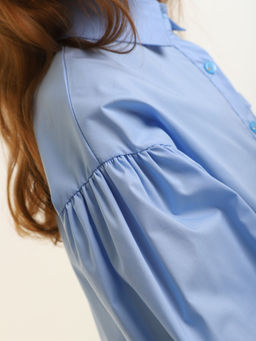 Рубашка для девочек - Синий мир фото 6